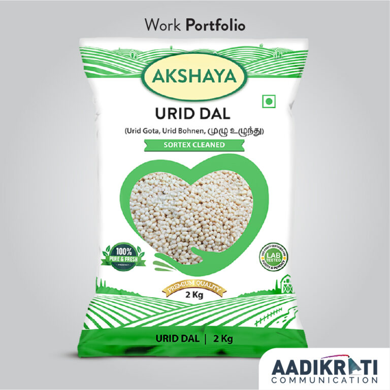 Akshya Urid Dal _ Packaging Design