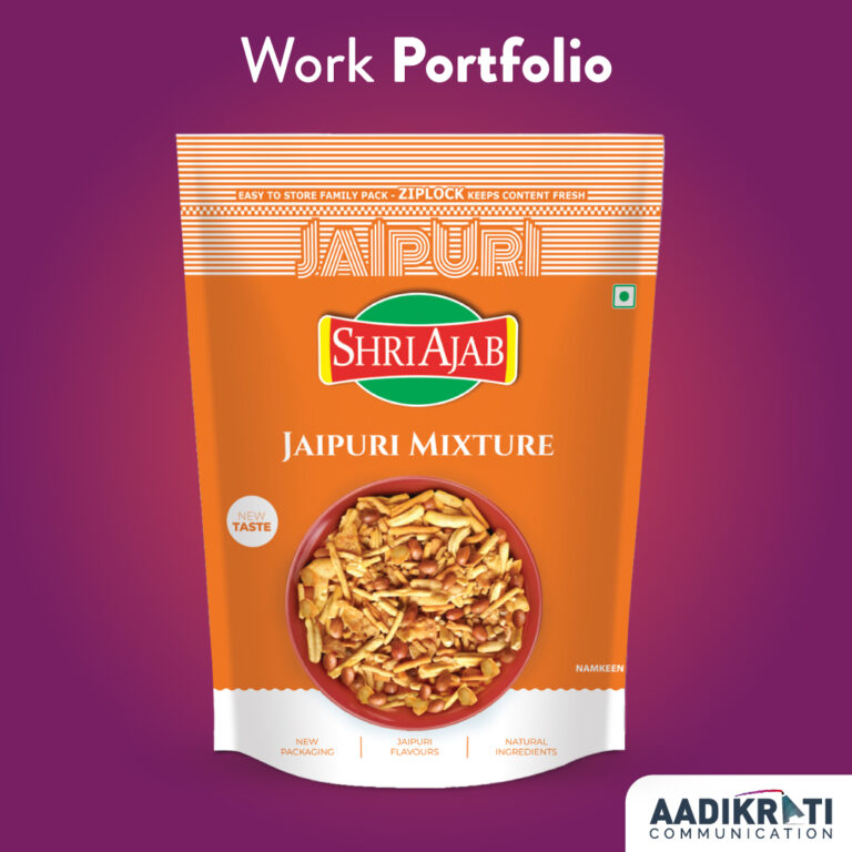 Jaipuri Mixture Namkeen _ Packaging Design